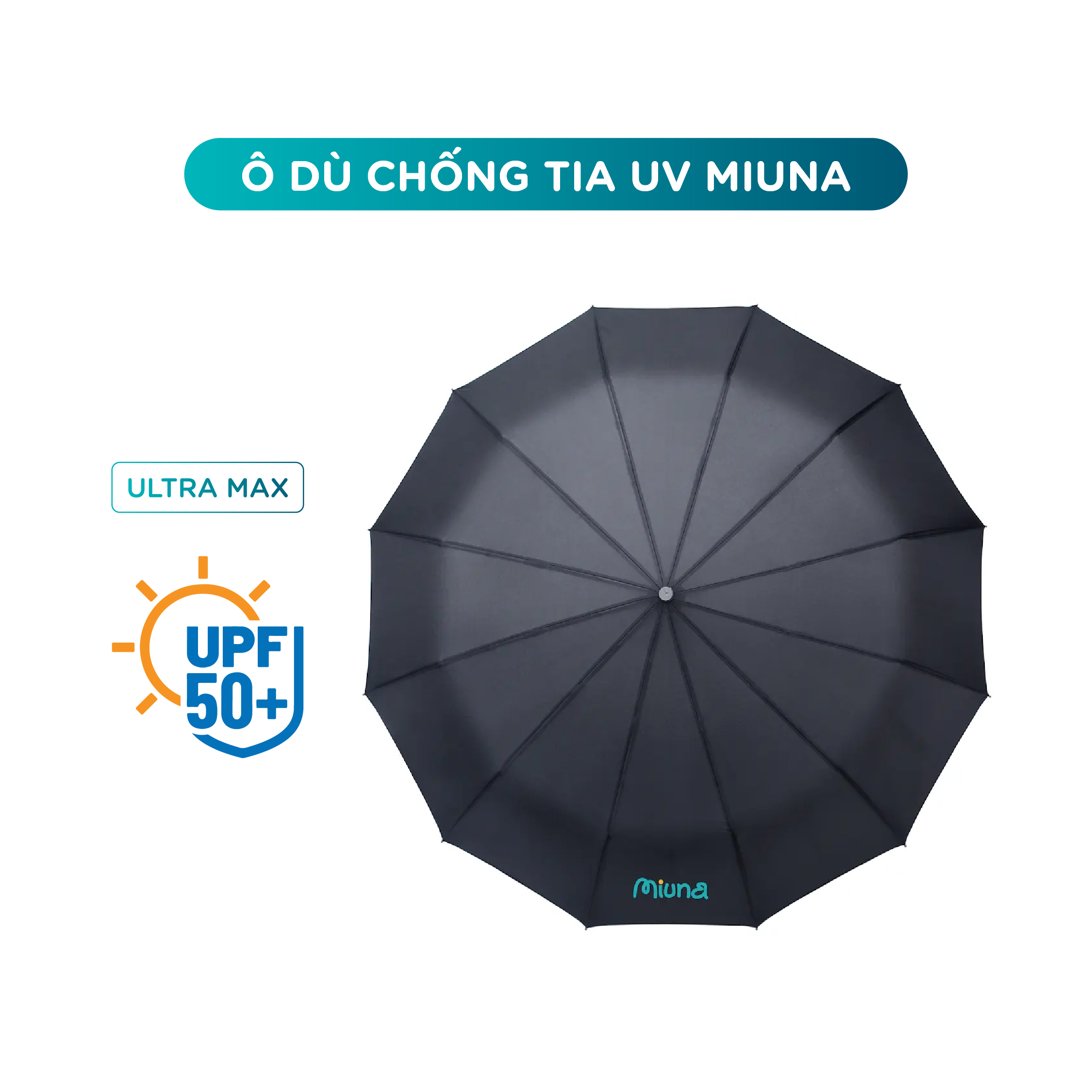 Ô dù tự động cao cấp Miunua UV348 Hồng - Ảnh 2