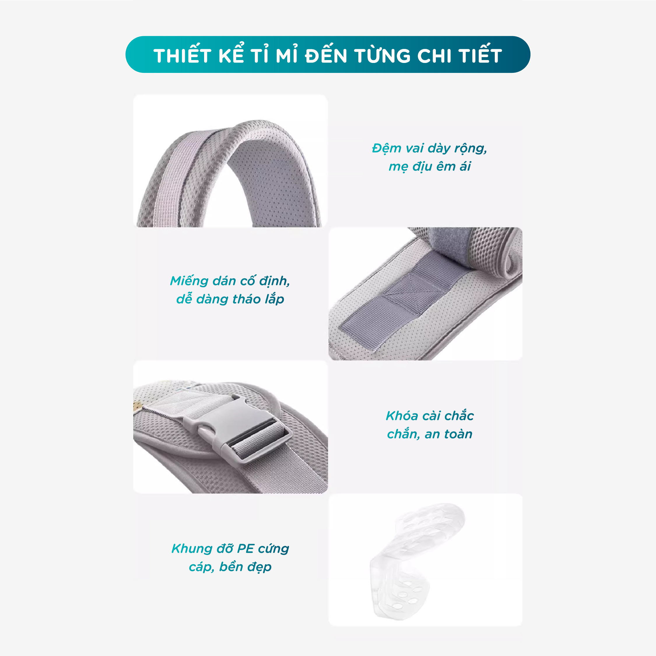 Địu em bé trợ lực MS2 có bệ ngồi địu bé linh hoạt, phù hợp bé sơ sinh - 4 tuổi - Ảnh 8