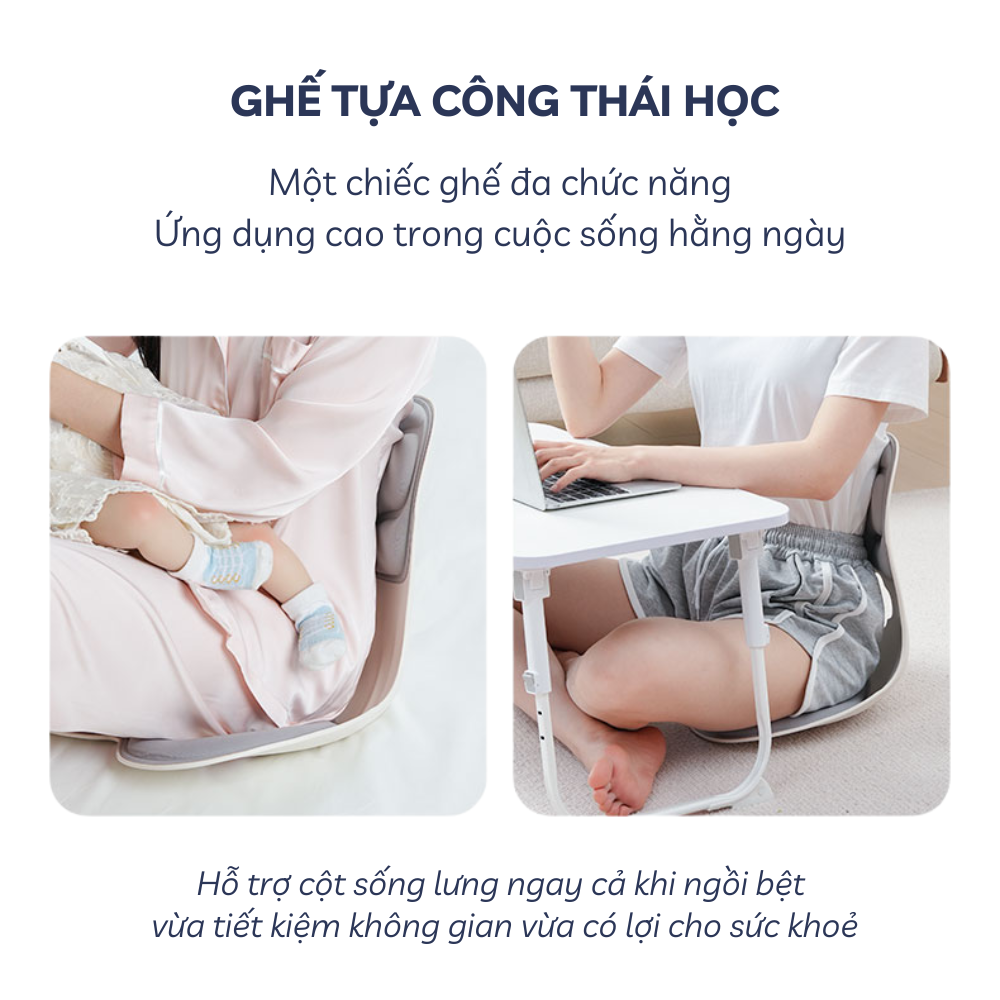 Ghế tựa lưng công thái học Miuna - Điều chỉnh tư thế ngồi, giảm đau lưng - Ảnh 6