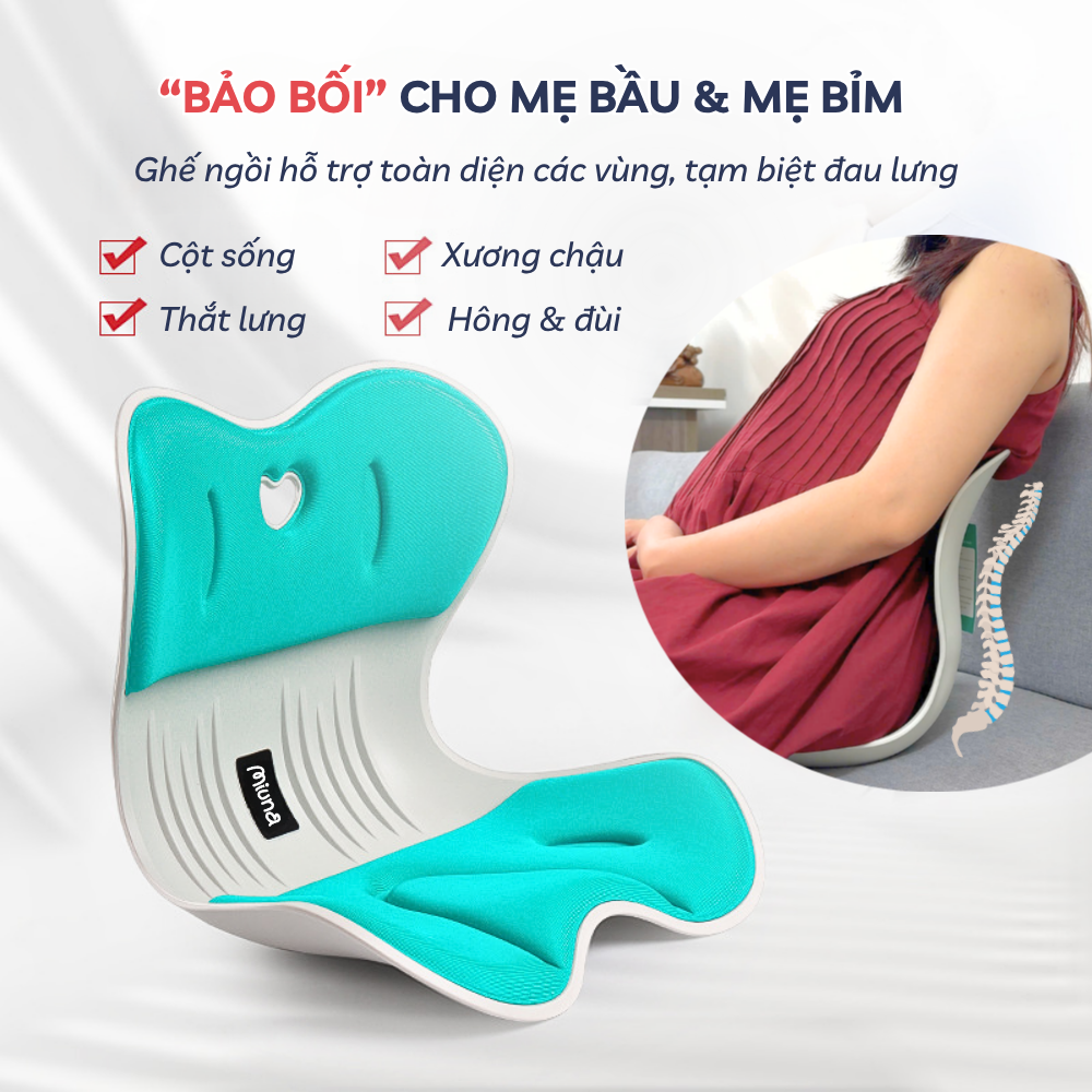 Ghế tựa lưng công thái học Miuna - Điều chỉnh tư thế ngồi, giảm đau lưng - Ảnh 9