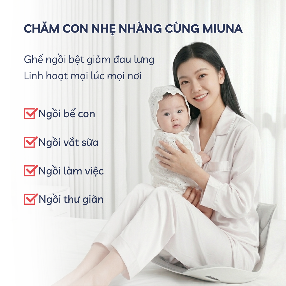 Ghế tựa lưng công thái học Miuna - Điều chỉnh tư thế ngồi, giảm đau lưng - Ảnh 10