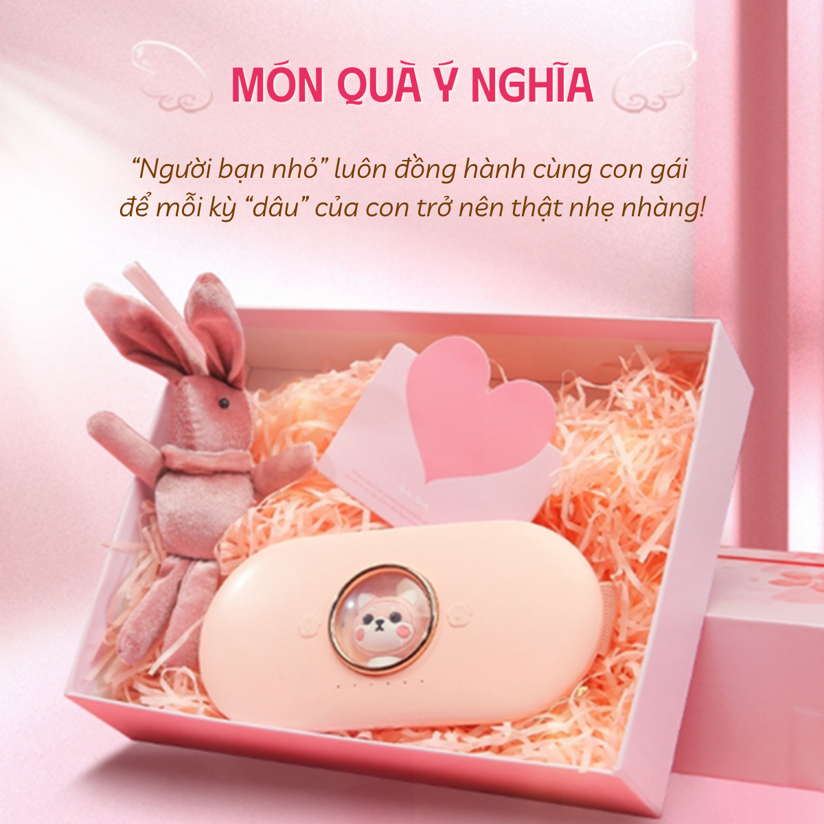 Đai massage chườm ấm giảm đau bụng kinh cho bé gái AFS-2105 (Hộp quà) - Ảnh 11