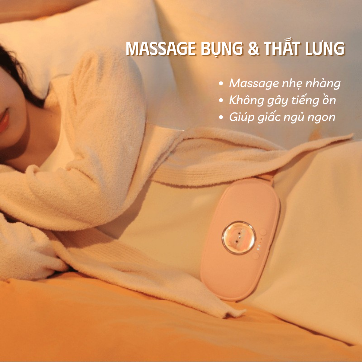 Đai massage chườm ấm giảm đau bụng kinh cho bé gái AFS-2105 (Hộp quà) - Ảnh 5