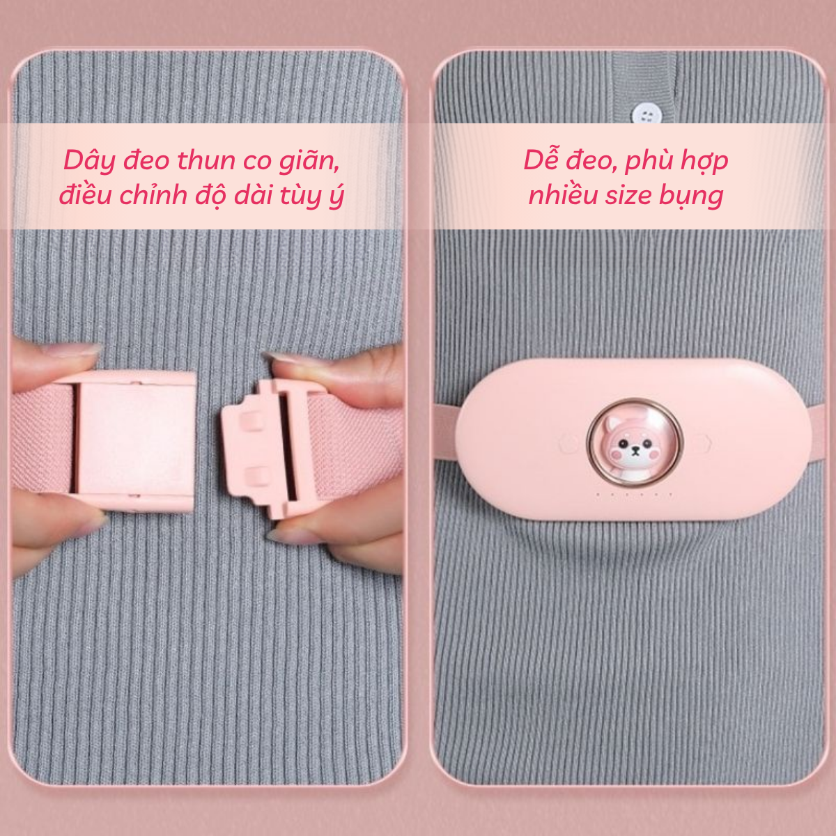 Đai massage chườm ấm giảm đau bụng kinh cho bé gái AFS-2105 (Hộp quà) - Ảnh 8